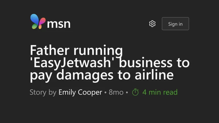 MSN easyJetwash.com
